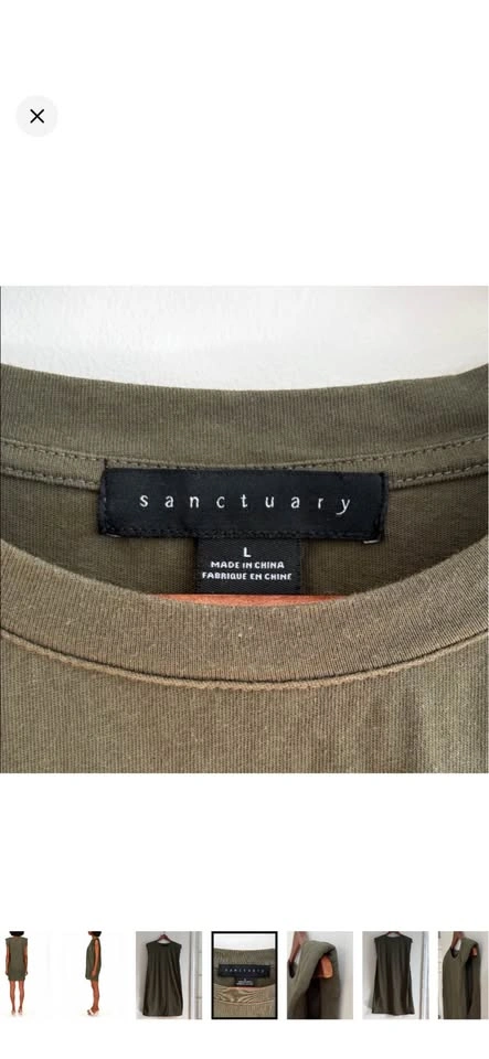 Sanctuary Cotton Shoulder Pad Dress - L - photo 5