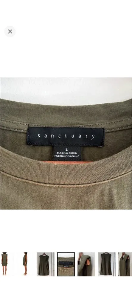 Sanctuary Cotton Shoulder Pad Dress - L - photo 5