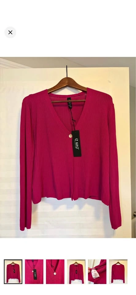 New with tags Fuschia Cardigan - One Size