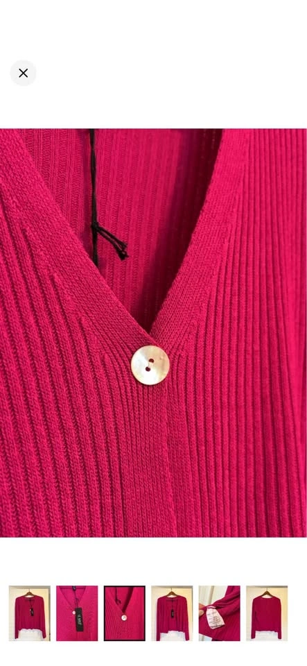 New with tags Fuschia Cardigan - One Size - photo 2