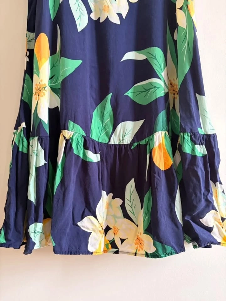 Old Navy Navy Floral Spaghetti-Strap Mini Dress - L - photo 4