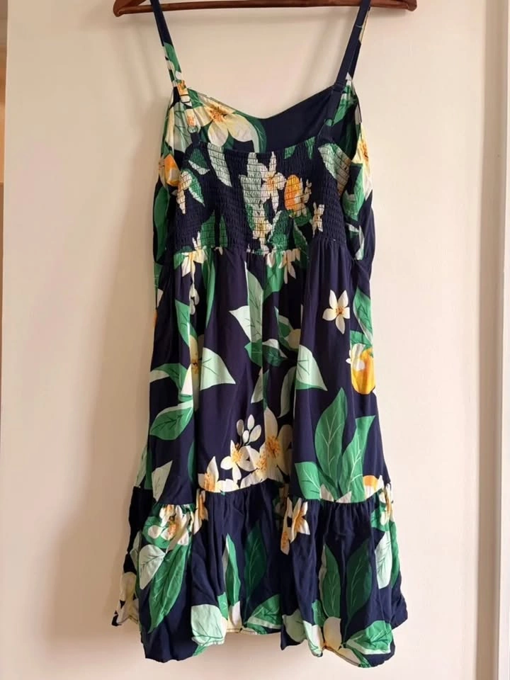 Old Navy Navy Floral Spaghetti-Strap Mini Dress - L - photo 5