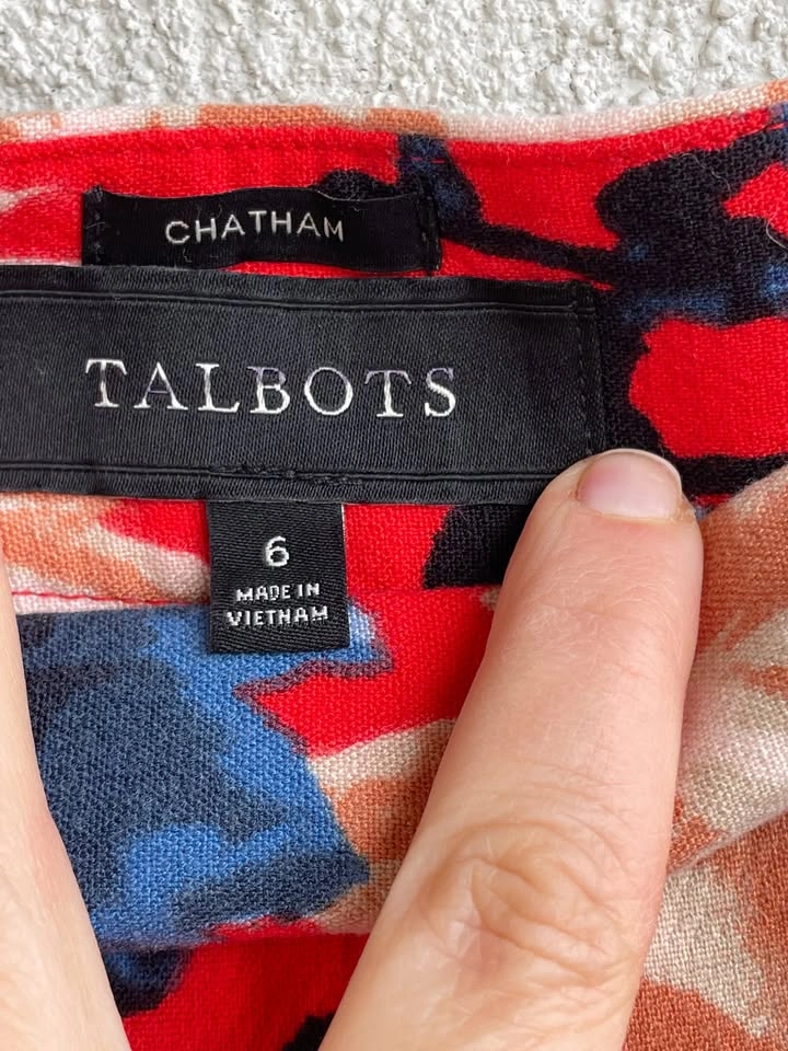 Talbots Chatham Floral Ankle Pants, Size 6, Slim Fit - photo 3