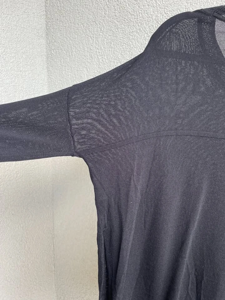Wilfred Aritzia Sheer Black Knit Sweater - Size XS - photo 4