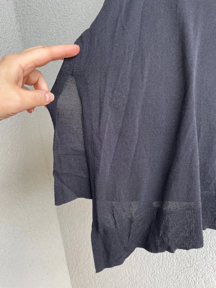 Wilfred Aritzia Sheer Black Knit Sweater - Size XS - photo 5