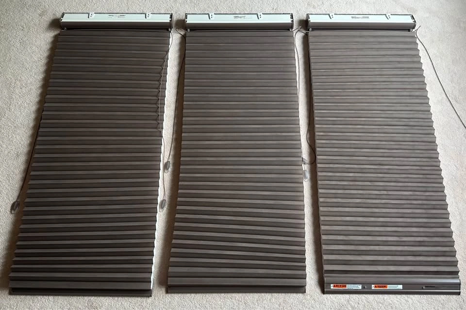 Hunter Douglas Duette Blinds - Set of 3, Chocolate Brown - photo 2