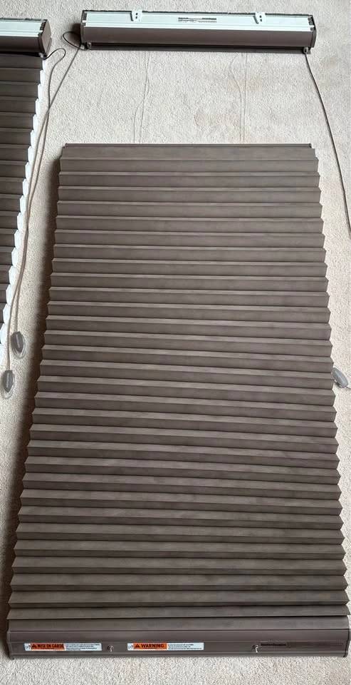 Hunter Douglas Duette Blinds - Set of 3, Chocolate Brown - photo 4