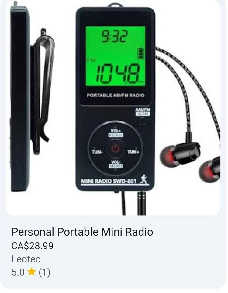 [FLASH SALE] Premium Digital AM/FM Pocket Radio – Complete Kit ( - photo 3