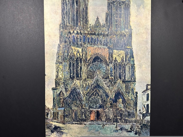 Reims Cathedral French Poster Maurice Utrillo - photo 2