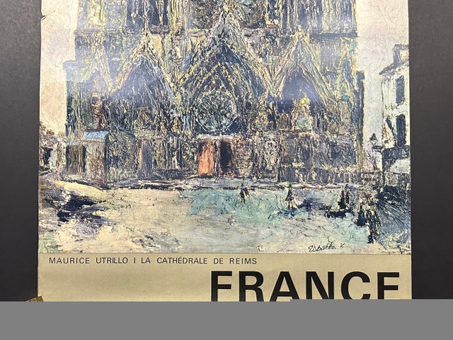Reims Cathedral French Poster Maurice Utrillo - photo 4