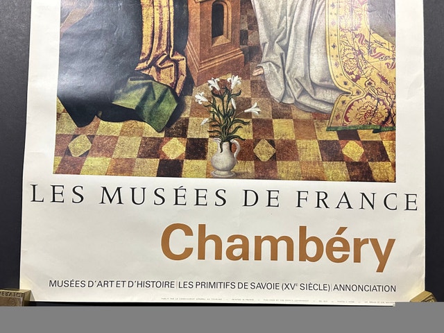 Les Musees de France Chambéry Original French Travel Poster - photo 3