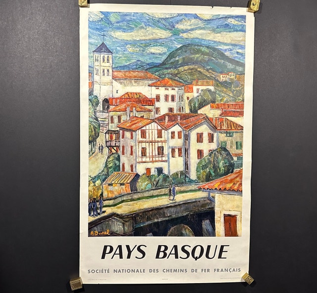 Pays Basque SNCF Vintage Railways Poster French Railway Vintage