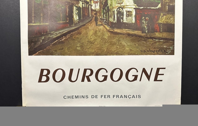 1964 Bourgogne Railway Poster by Henry de Waroquier - photo 5
