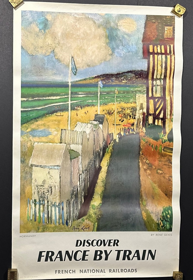 Discover France by Train Vintage 1961 Poster | René Genis