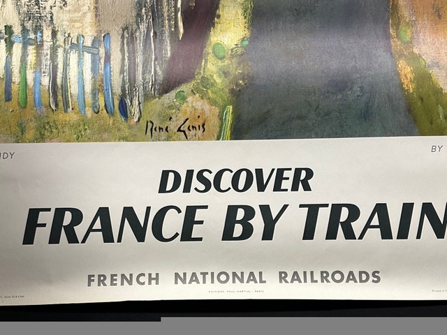 Discover France by Train Vintage 1961 Poster | René Genis - photo 3