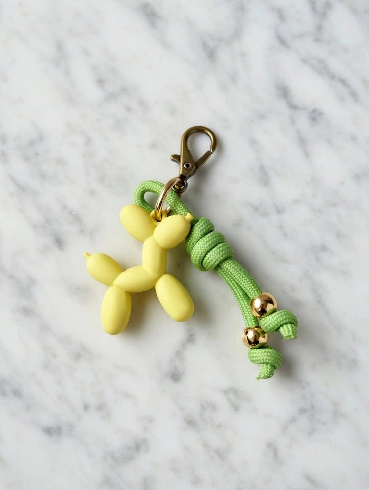 Cute Keychain Bundle – Balloon Dog + Cherry Charm