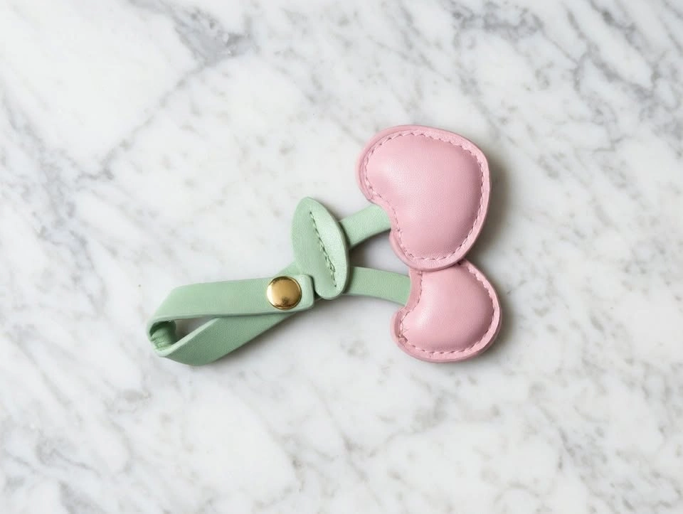 Cute Keychain Bundle – Balloon Dog + Cherry Charm - photo 2