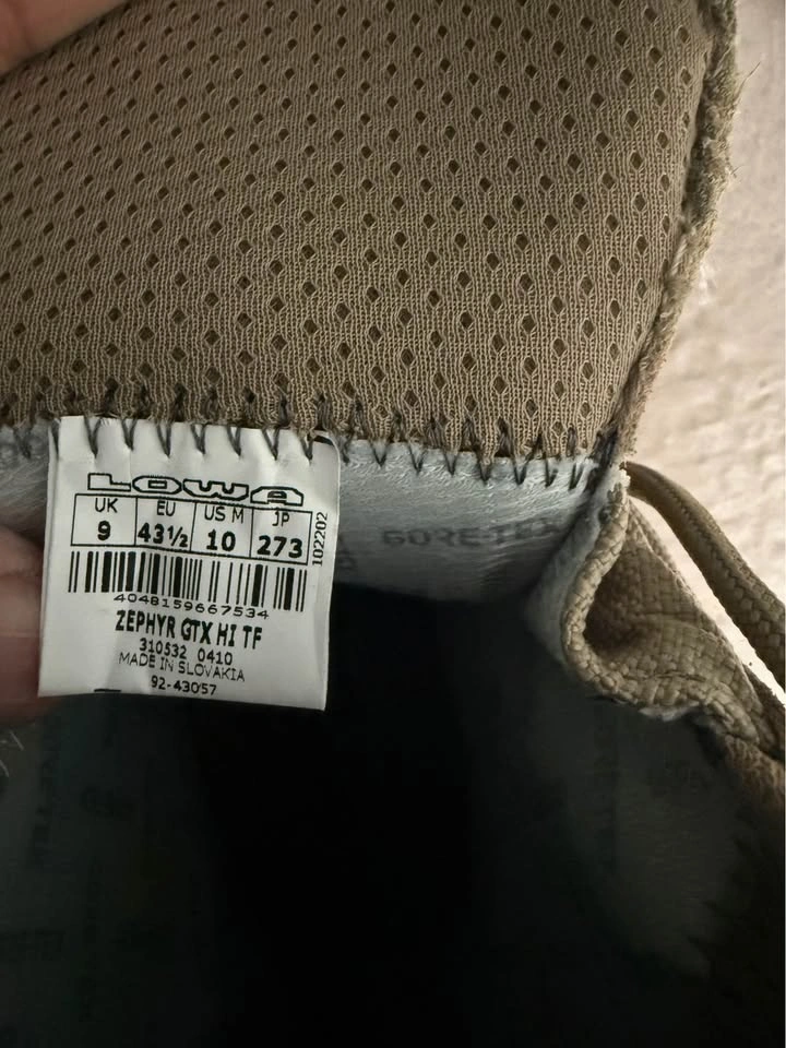 Lowa Zephyr GTX Hi TF - Tactical Boots - Size 10 - photo 3