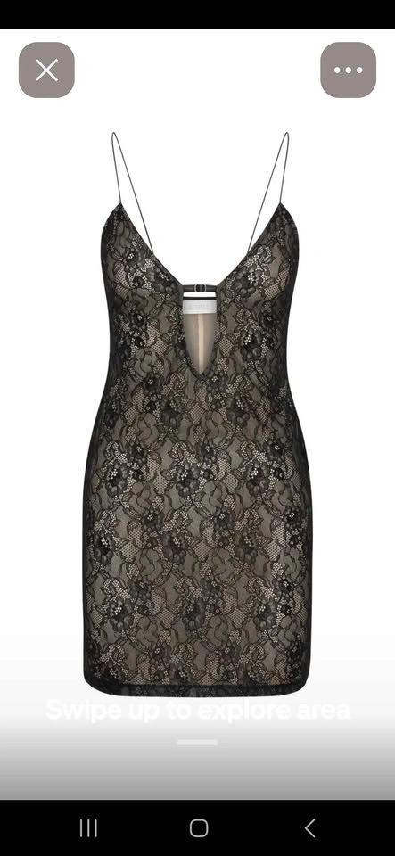 Meshki Juliet Lace Mini Dress Black - photo 4