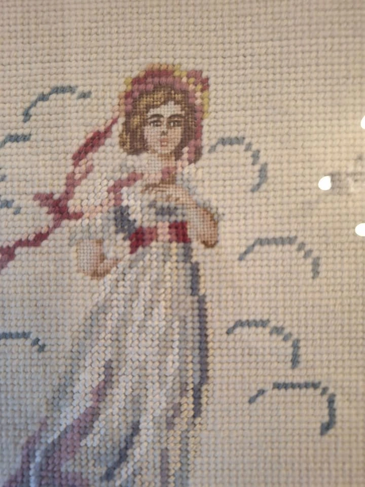 Needlepoint, cross stitch Blue boy and Pinky - photo 4