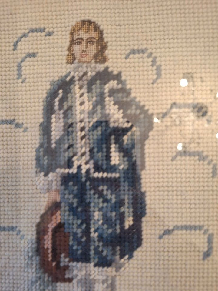 Needlepoint, cross stitch Blue boy and Pinky - photo 5