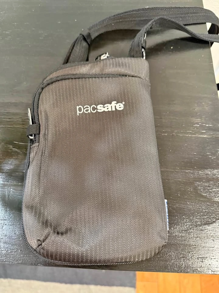 Pacsafe Black Anti-Theft Crossbody Bag