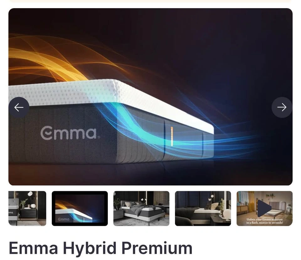 Emma Hybrid Premium Plus Twin Mattress - photo 3