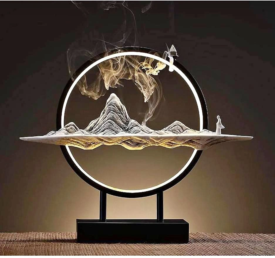 Moonlit Incense Table Lamp