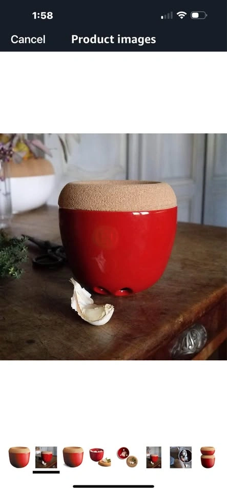 Emile Henry Garlic Pot - photo 2
