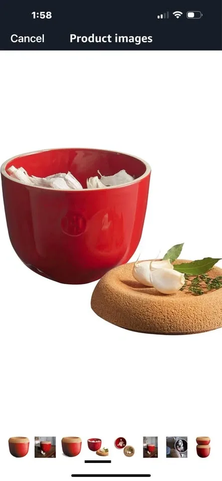 Emile Henry Garlic Pot - photo 3