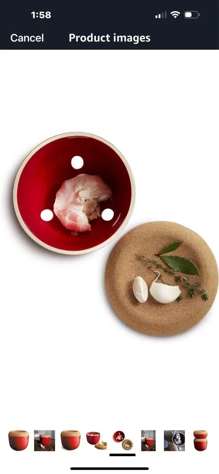 Emile Henry Garlic Pot - photo 4