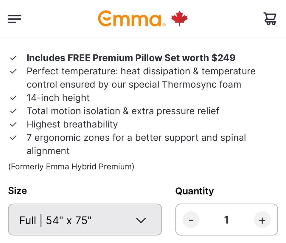 Emma Mattress Twin Size Brand New - photo 4