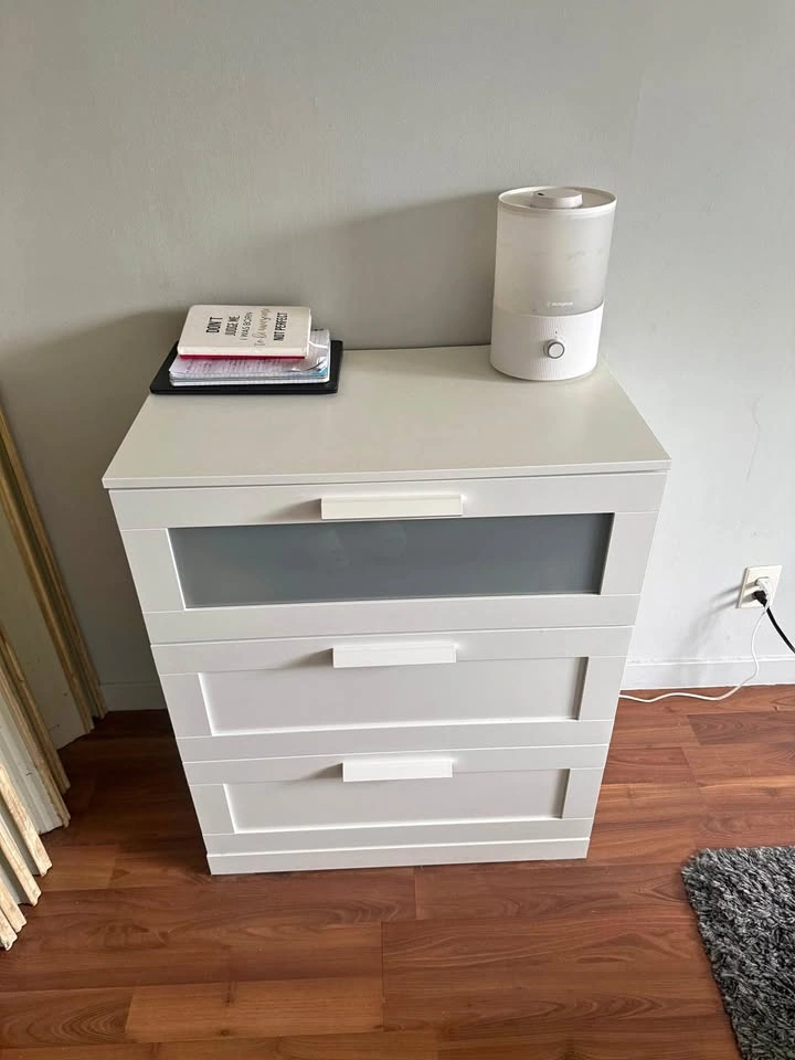 IKEA BRIMNES White Dresser 3 Drawers