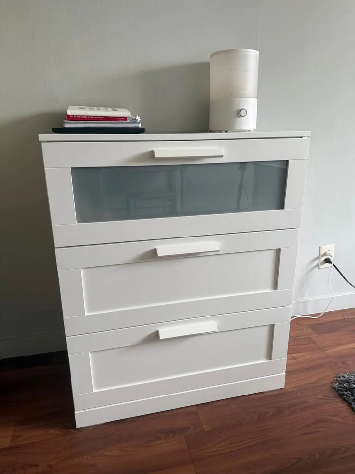 IKEA BRIMNES White Dresser 3 Drawers - photo 2