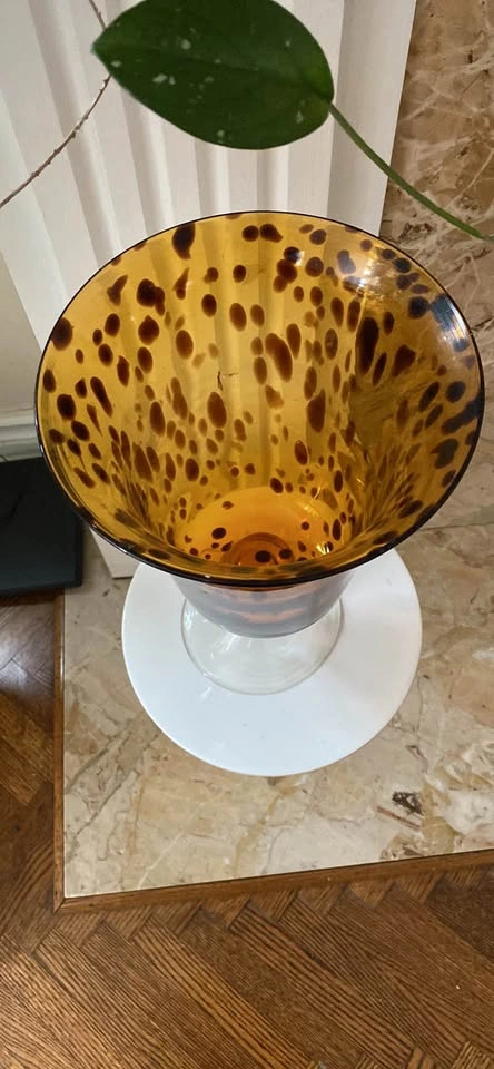 Murano-style glass vase/candle holder - photo 2