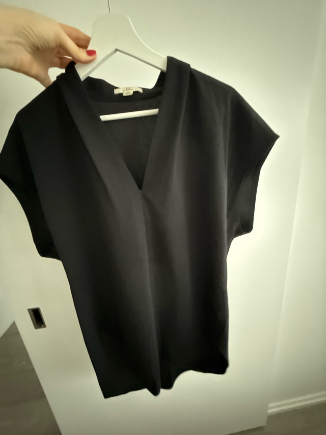 Halston Black Blouse