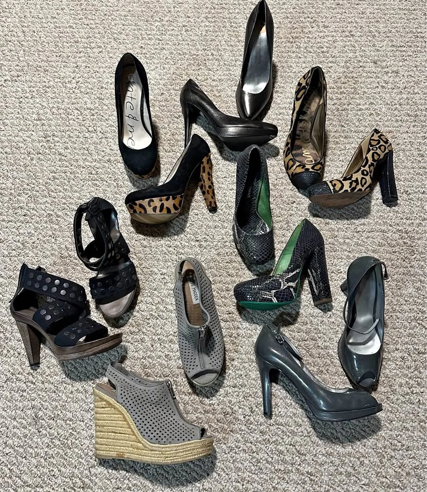 7 Pairs Ladies Shoes Size 7