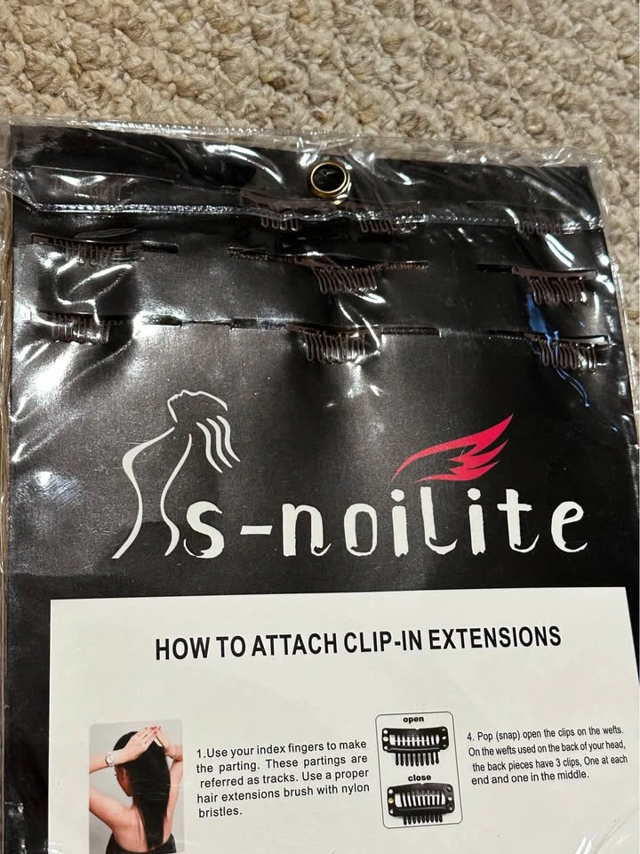 Ss-noilite Clip-in Hair Extensions 100% Remy Human Hair 18 inch - photo 2