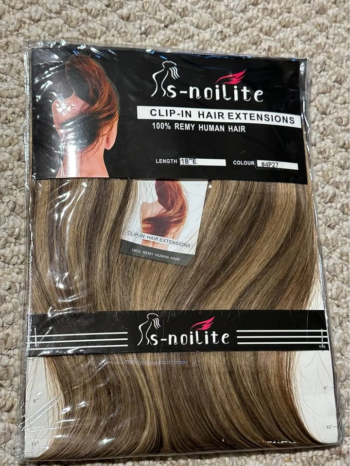 Ss-noilite Clip-in Hair Extensions 100% Remy Human Hair 18 inch - photo 5