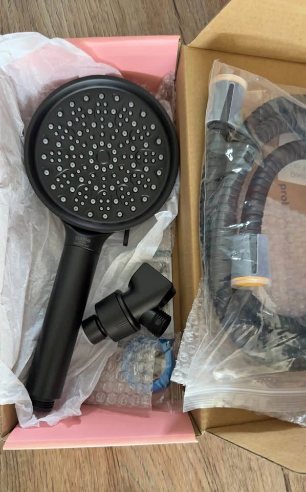 NEW Cobbe Black Filtered Shower Head with Hose