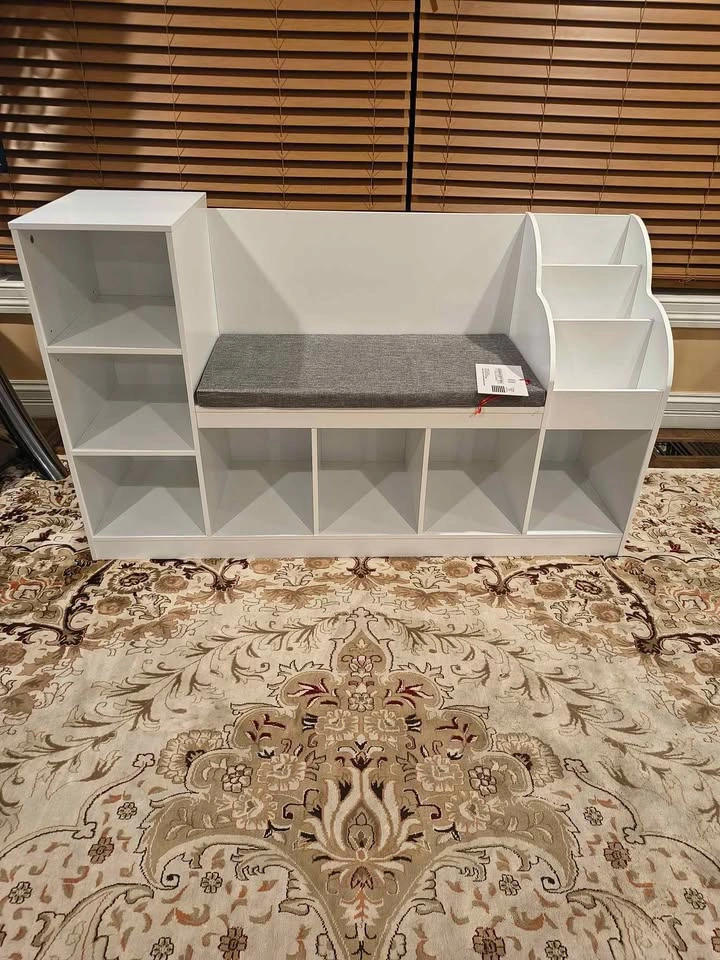 Kids Bookcase with Reading Nook 3-in-1 Toy Organizer - photo 4