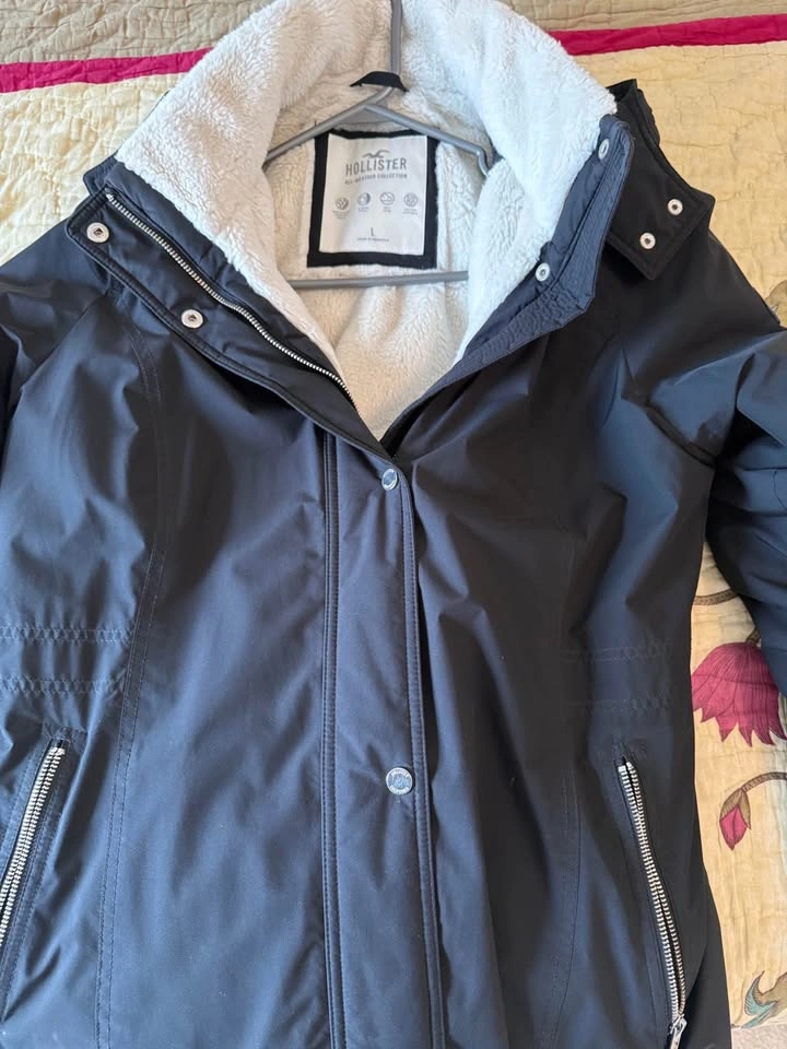 Hollister Parka black (Sherpa lined) - photo 4