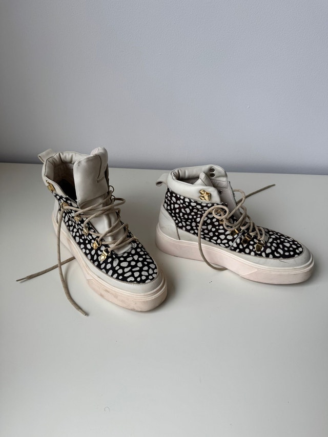 Prune Leather Sneakers - photo 4