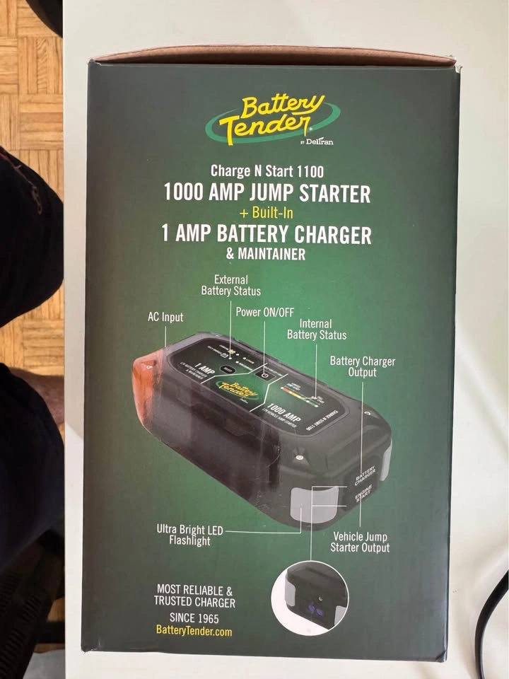 Car Jump Starter Battery Tender Charge N Start 1100 (NEW) - photo 3