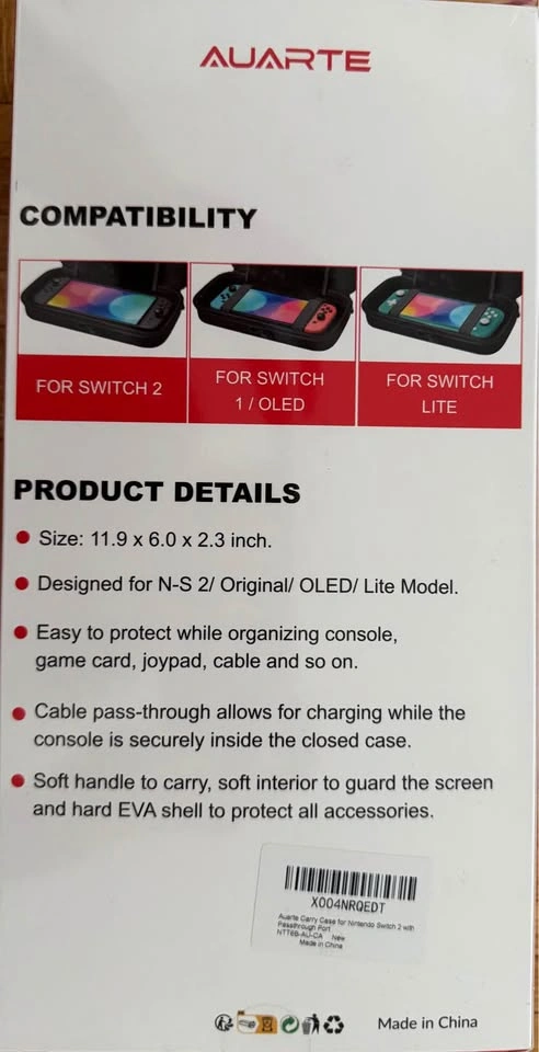 Nintendo Switch All-In-One Charging Carry Case (Brand New) - photo 2