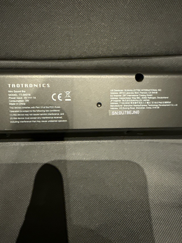 TaoTronics Sound Bar TT-SK016 - photo 4