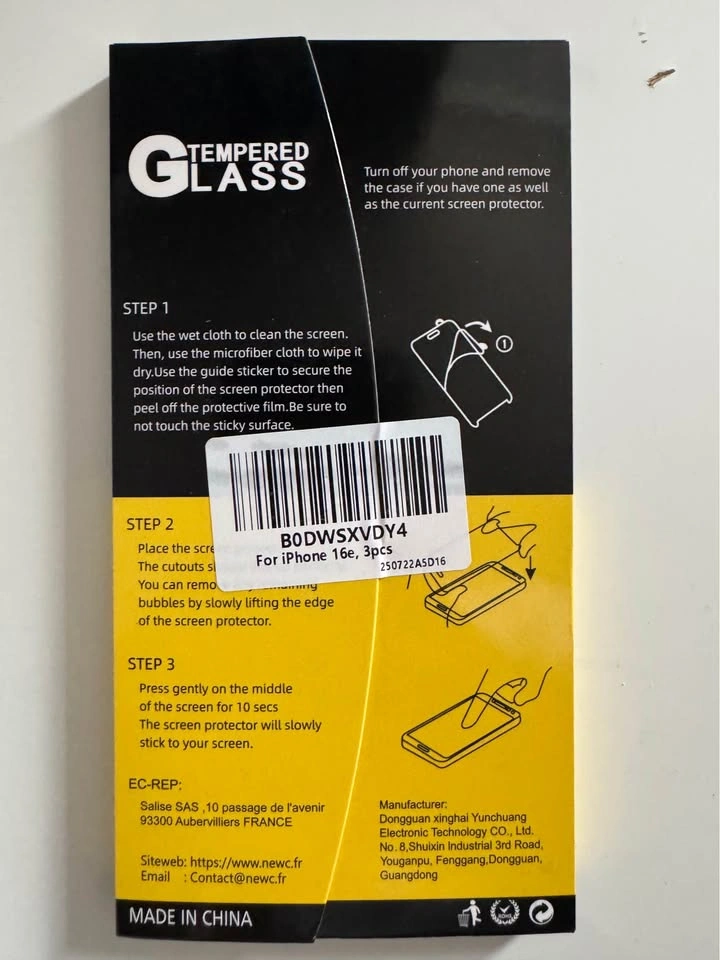 New C 9H Tempered Glass Screen Protectors (Pack of 3) - photo 3