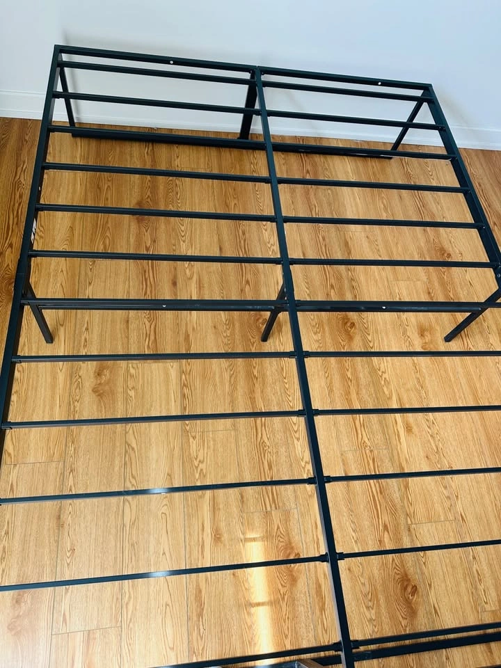 Queen Black Metal Platform Bed Frame - photo 2