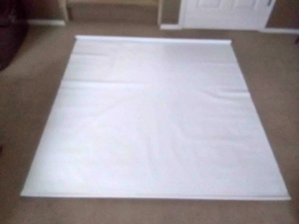 2 VINYL BLACK-OUT ROLLER SHADES