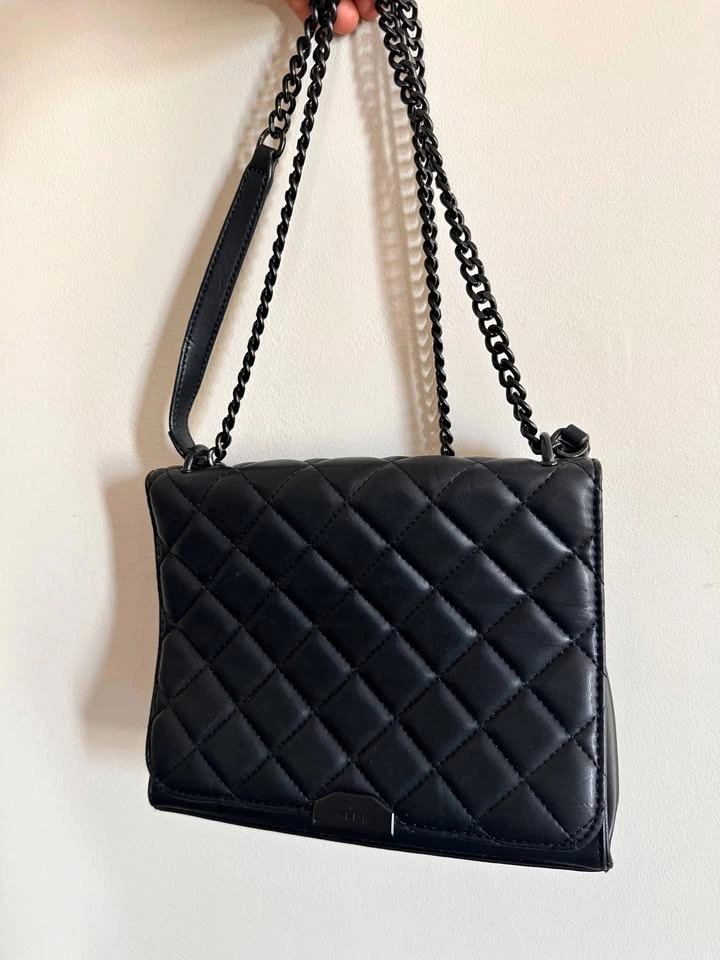 ALDO Quilted Crossbody Bag - All Black